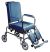 Comfortable chair with reclining back with four wheels