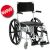 Wheelchair with large wheels for shower