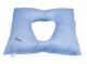 Anti-decubitus cushion in silicone hollow fiber with central hole