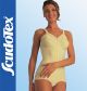 Short Sustainable Body Shaper in Cotton with Zipper - Champagne