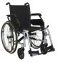 Stable self-propelled wheelchair with 18cm front wheels