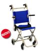 Travel wheelchair with painted aluminum folding frame