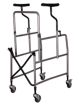 Height-Adjustable Folding Walker With Underarm Supports