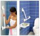 Suction cup bathroom safety handle