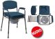 Commode chair with double removable seat