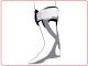 Drop foot orthosis with carbon fiber - TO4302C
