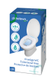Toilet seat with disposable absorbent pad